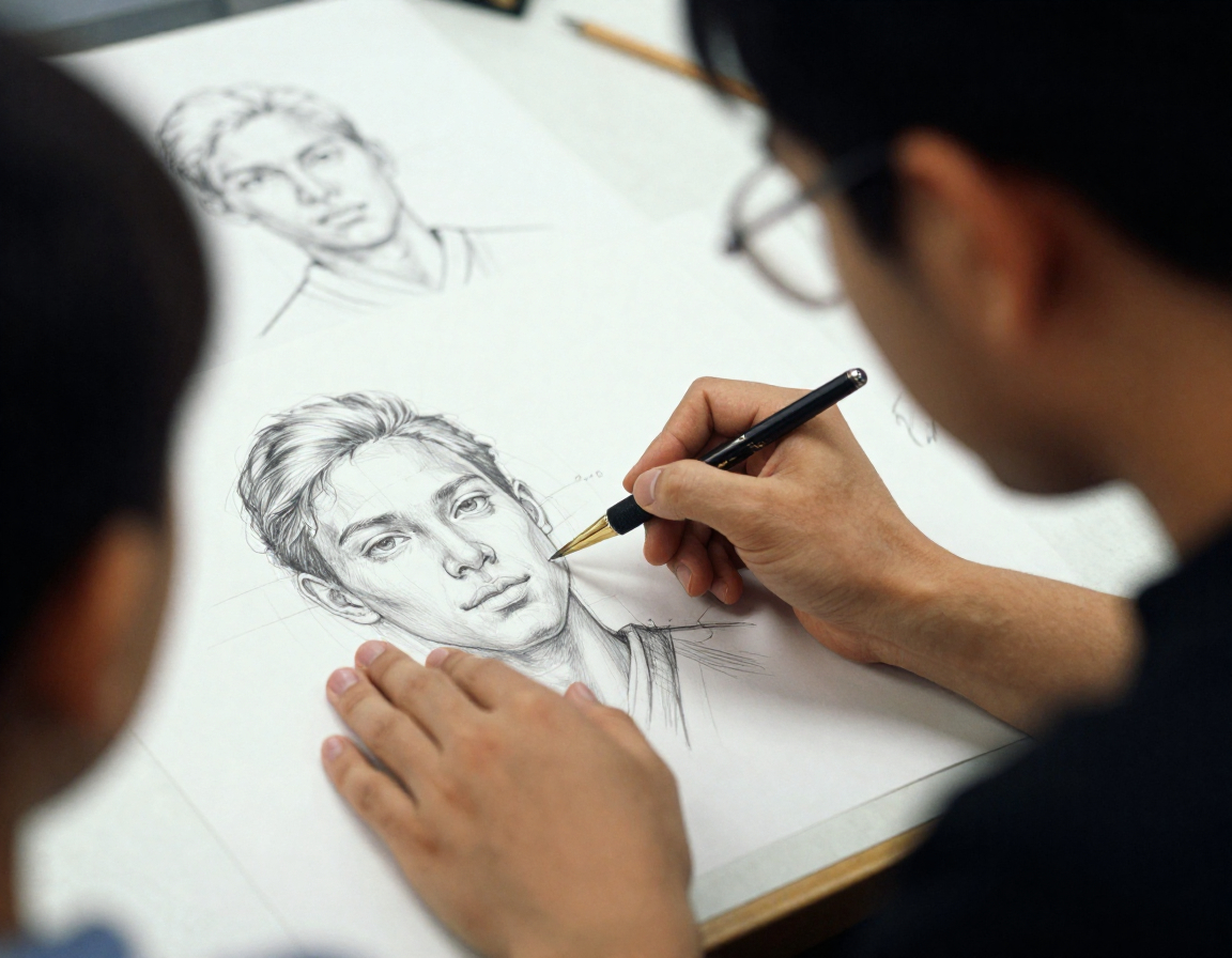 Mentor viser designskitse